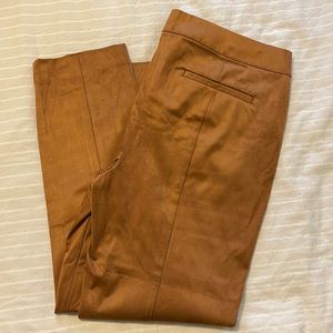 NWT Copper Faux Suede Pants - Loft
